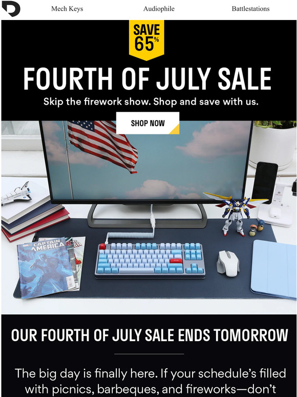 ENDING TOMORROW: Our Fourth of July Sale