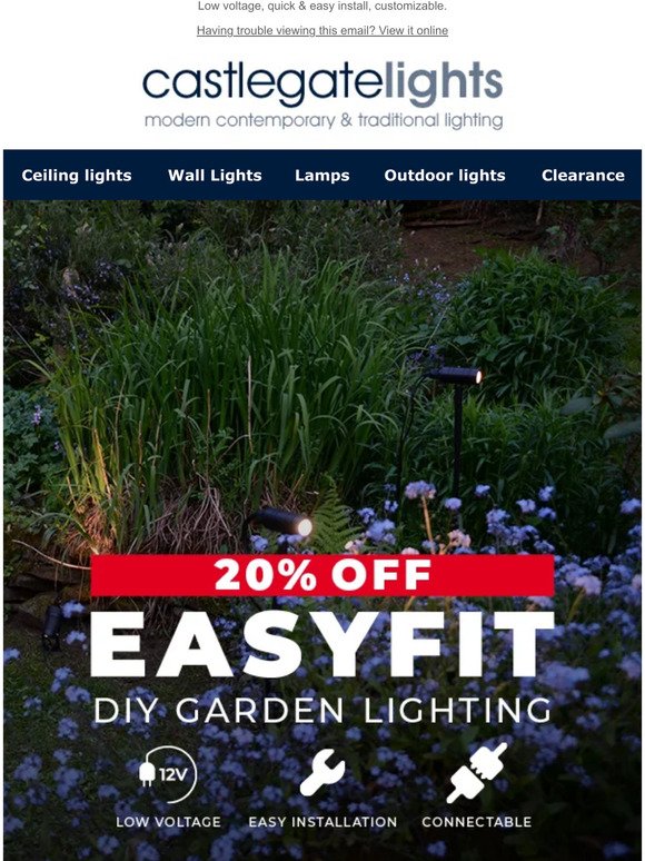 Hurry! 20% Off EasyFit Lighting Ends Today ☀️