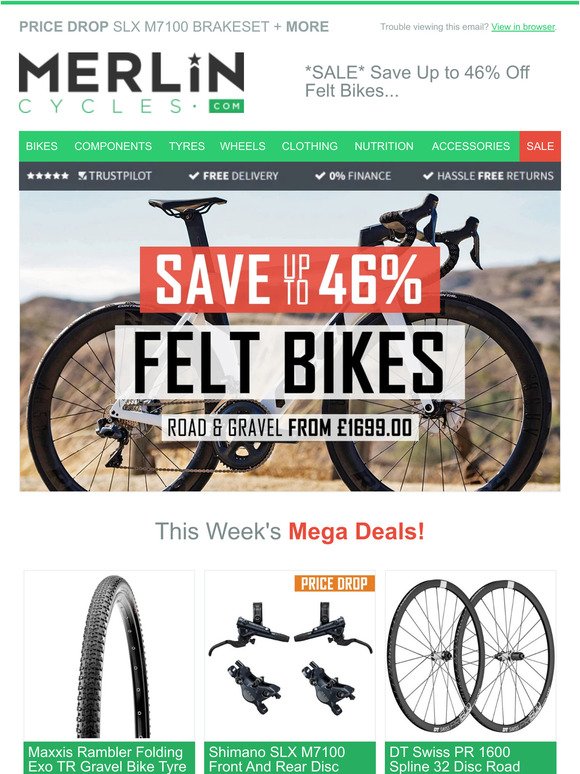 *SALE* Save Up to 46% Off Felt Bikes...