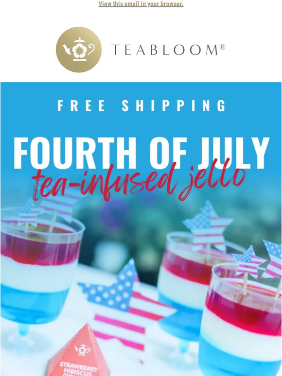 New Recipe: 4th of July Tea-Infused Jello 🎉