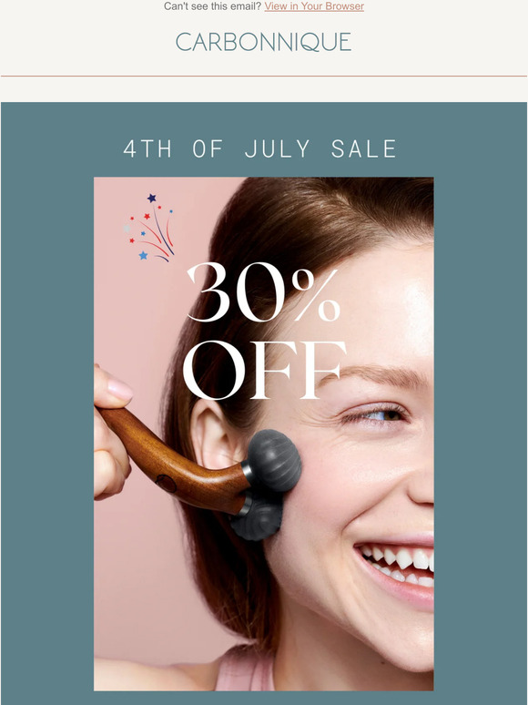 Save Big This July 4th: Enjoy 30% Off Carbonnique Beauty Roller