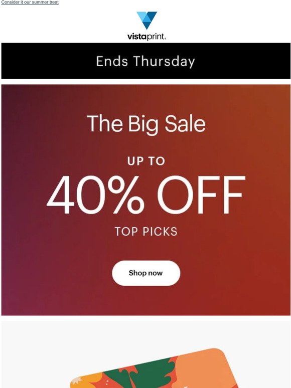 Up to 40% off – our Big Sale starts today 🌟