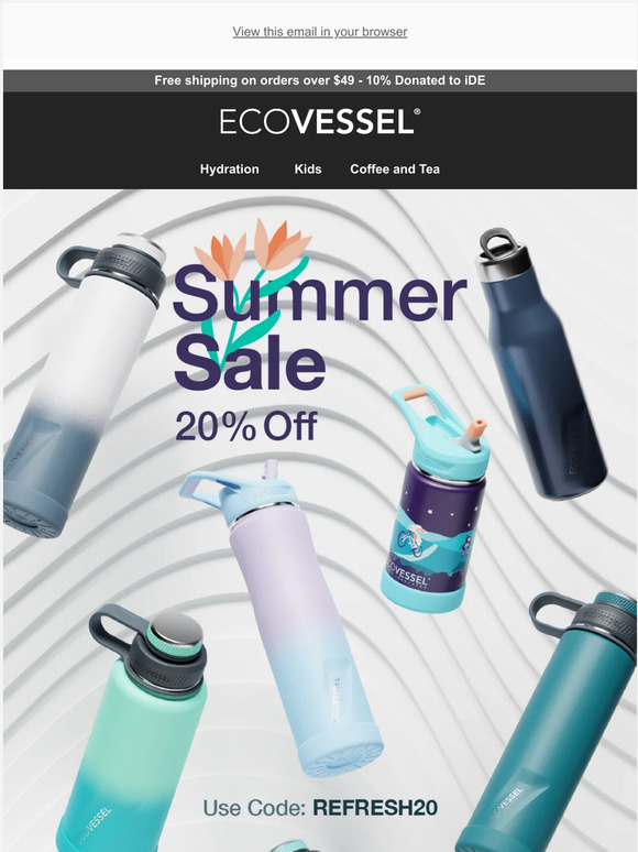 20% Off Your Summer Hydration!