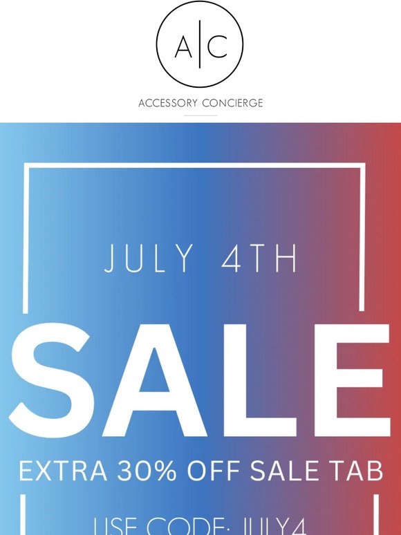 JUST IN: EXTRA 30% OFF 🇺🇸