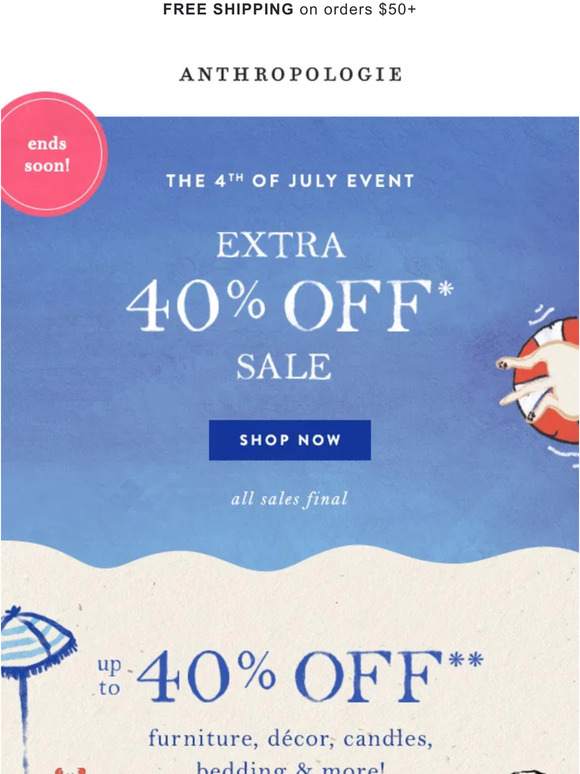 Anthropologie Email Newsletters Shop Sales, Discounts, and Coupon Codes