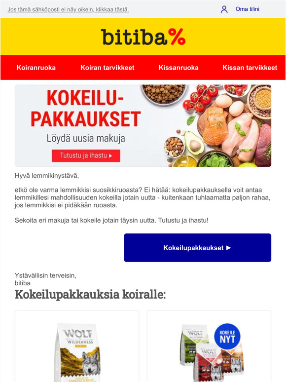 Löydä uusi makujen maailma 🌍🐾