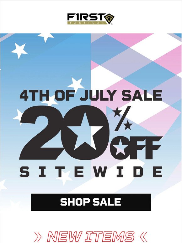 Get 20% off NEW Styles