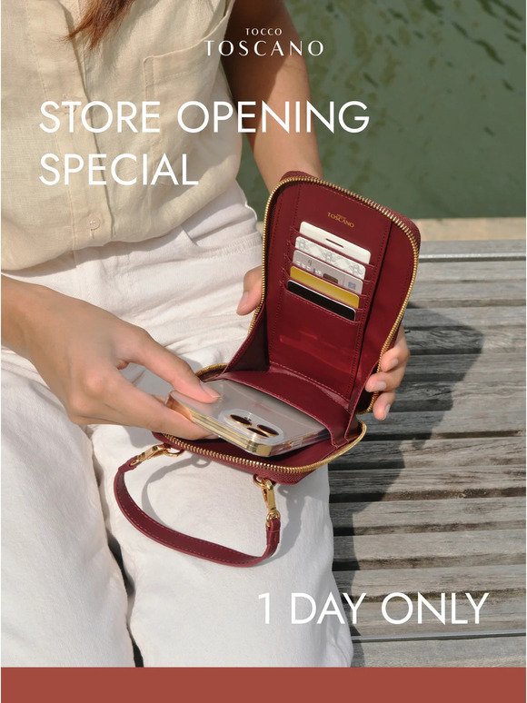 1 DAY ONLY: Store Opening Special