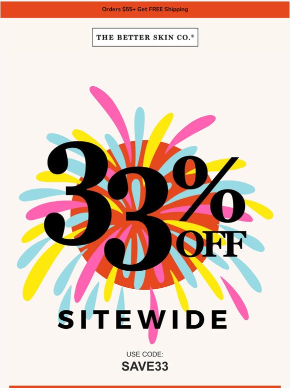 Last 24 Hours / 33% Off Sitewide