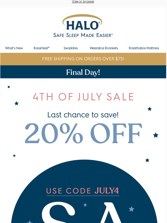 20% off - Last chance!