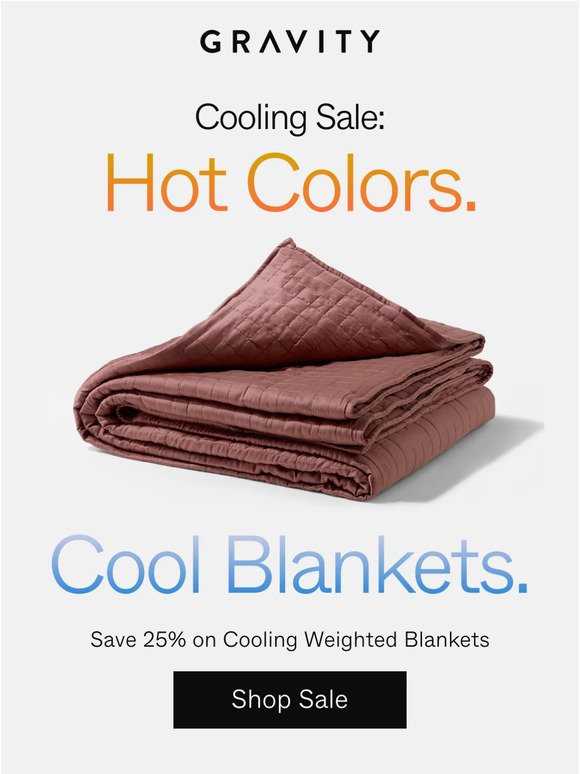 Beat the heat: Save 25% on Cooling Weighted Blankets