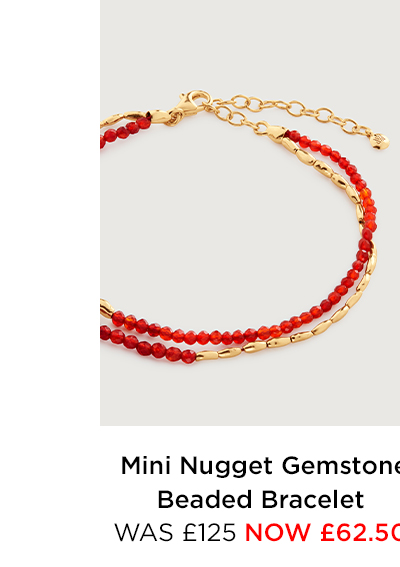 Mini Nugget Gemstone Beaded Bracelet 
