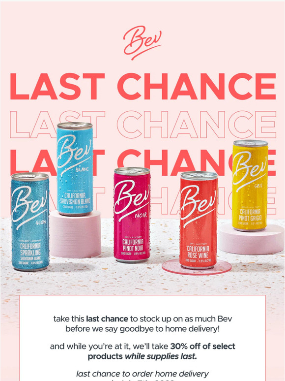 LAST CHANCE: closing down home delivery