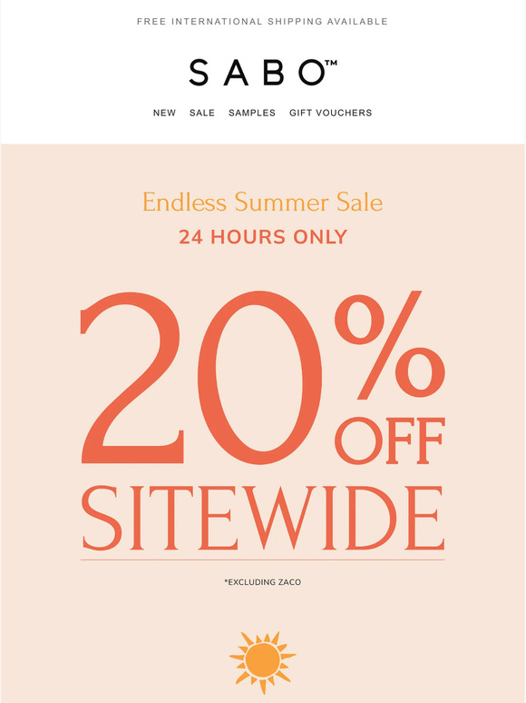 SHOP 20% OFF SITEWIDE*