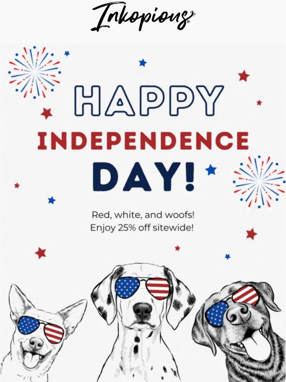 🇺🇸ENDS TONIGHT!  25% Off Independence Day Sale! 🐾 🇺🇸