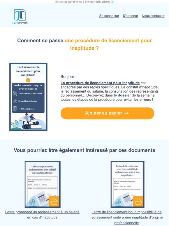Juritravail: Procédure de licenciement pour inaptitude : les ...