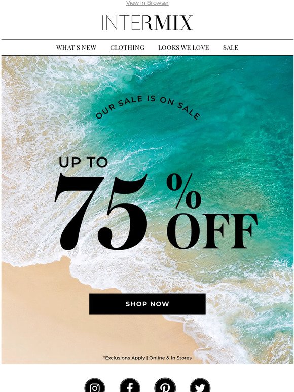 BEST OF SALE: Up To 75% Off