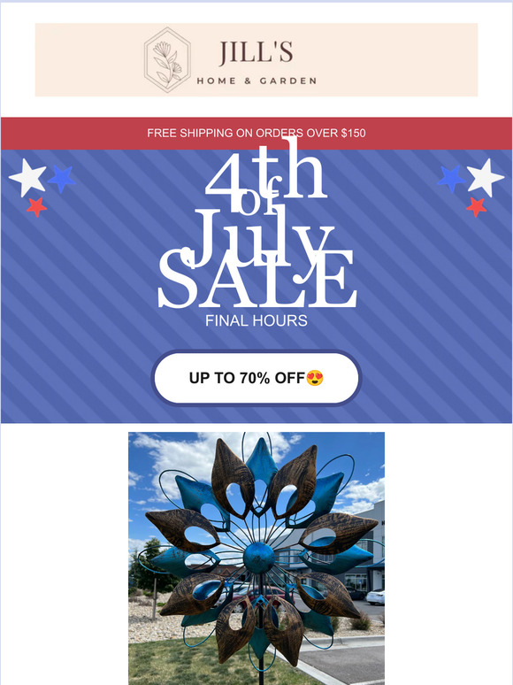 Happy 4th Of July From Jill's Home & Garden 🇺🇸