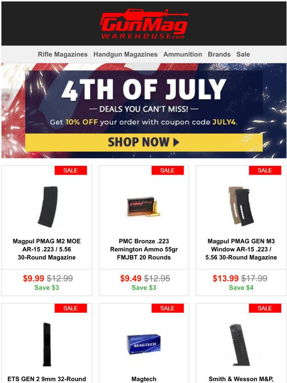 4th Of July SALE! | PMC Bronze .223 Rem For $9.49 A Box