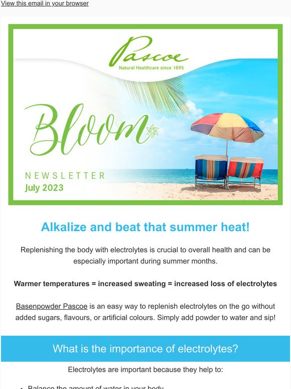 Alkalize and beat that summer heat!