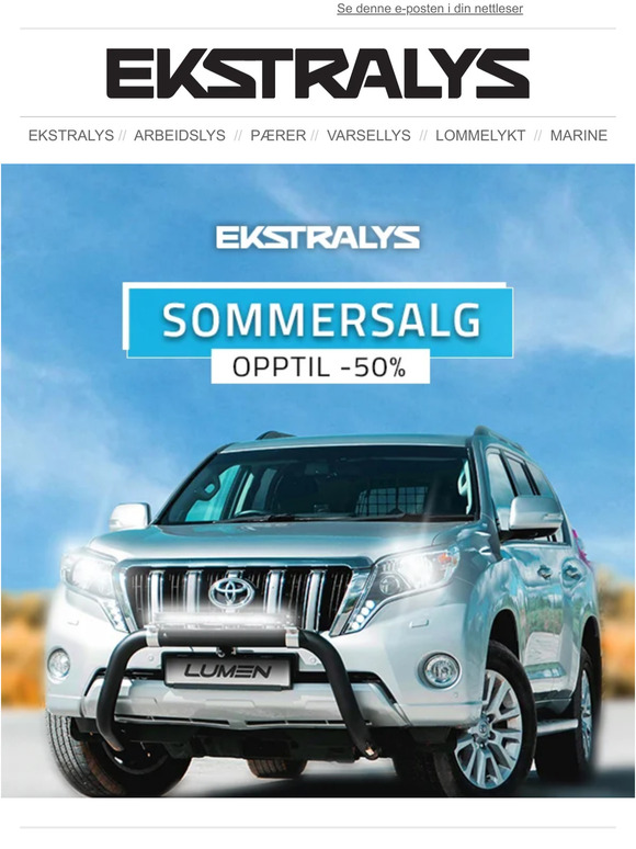 🌞 Sommertilbud - Opptil 50%