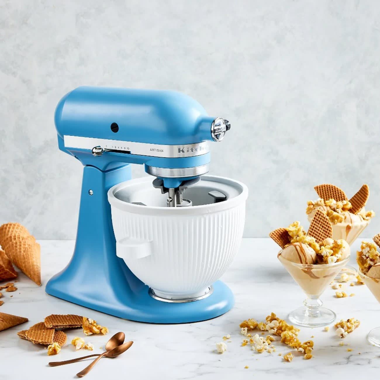 Artisan Stand Mixer in Blue Velvet  Brighten up your Blue Monday and  kitchen with the all new Artisan Stand Mixer in Blue Velvet. Just in time  for the Festive Season. What