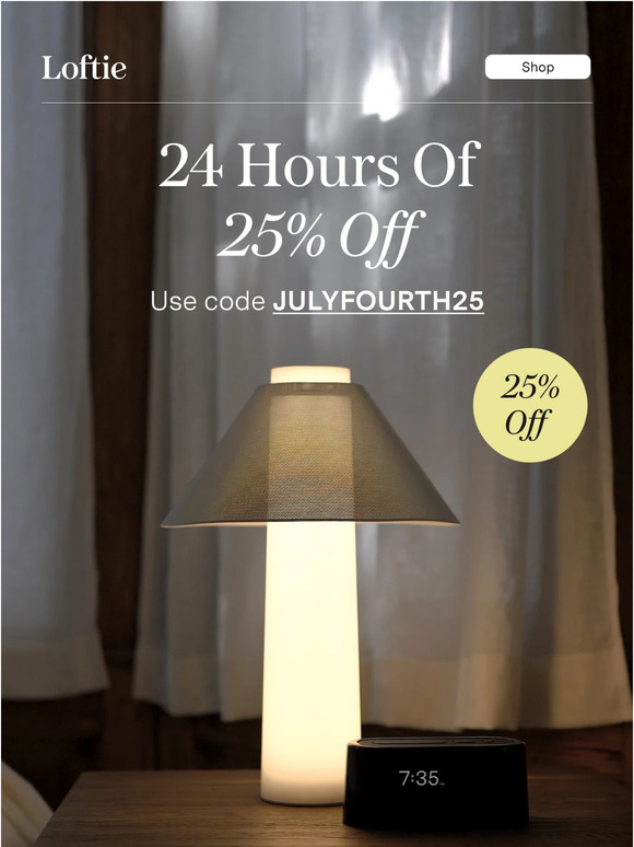 Last chance for 25% off!