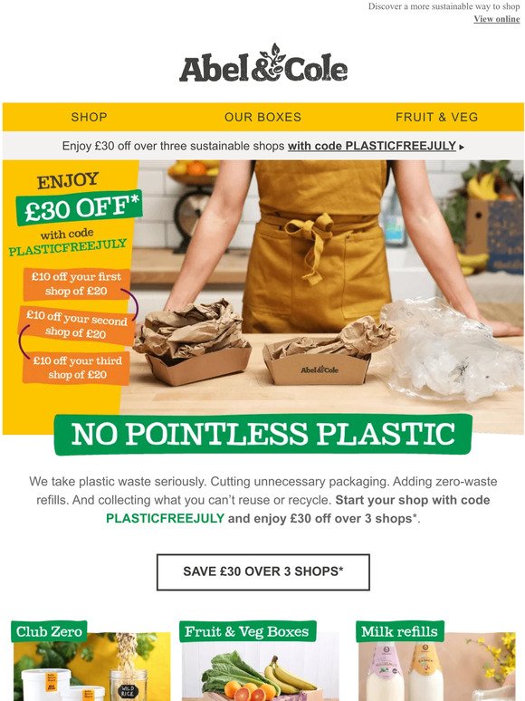 ♻ Go plastic-free with a £30 saving