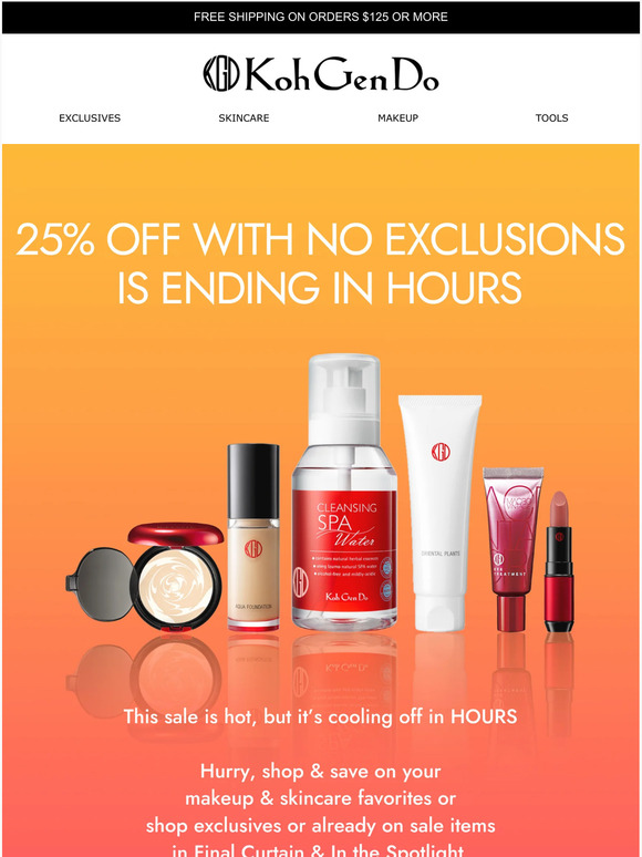 HRS left 😭 to save 25% off with NO exclusions 👀