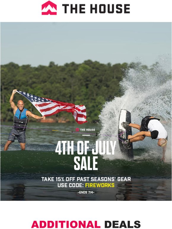 Happy Fourth of July! Save 15% on Past Season Gear