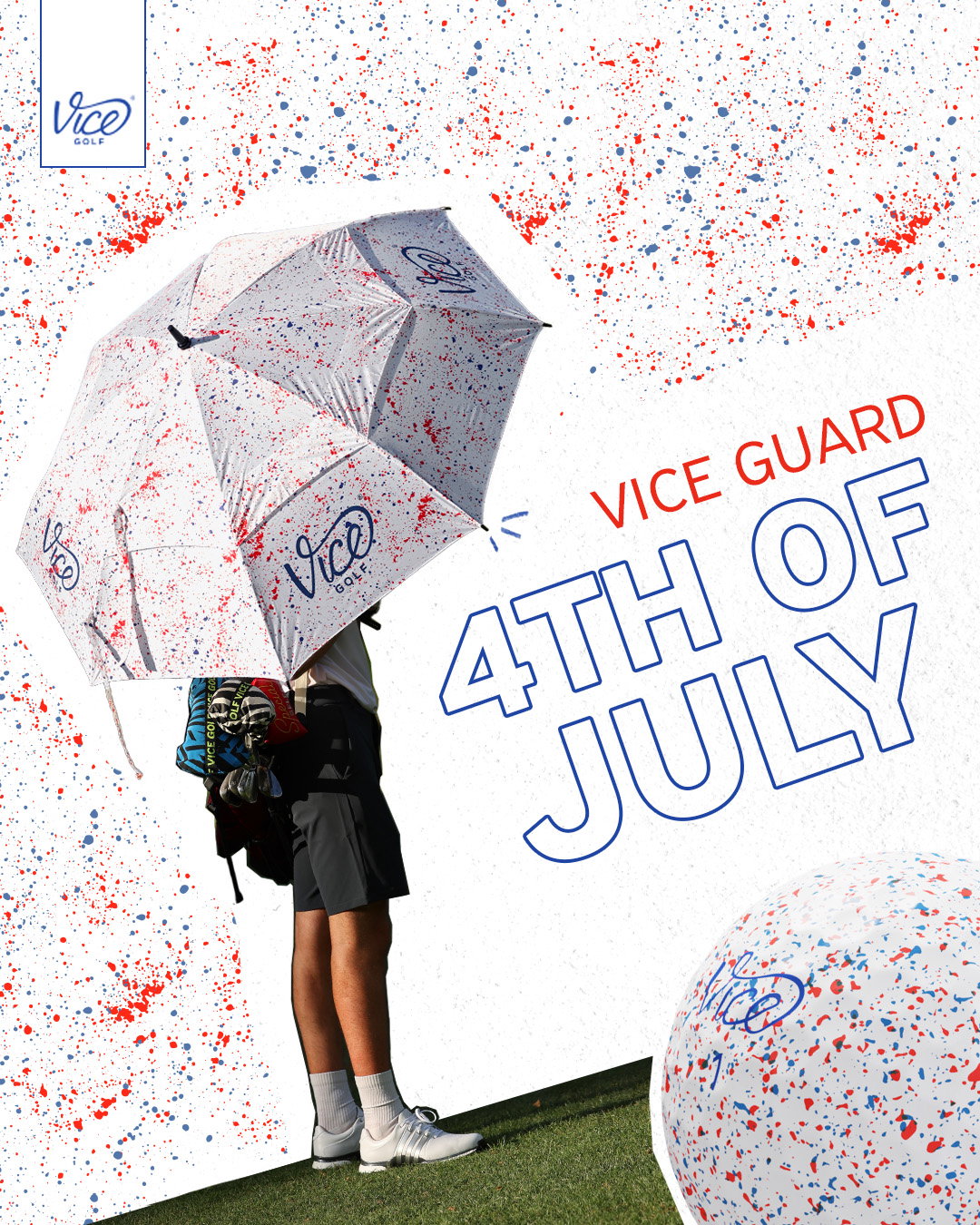 Vice Guard Tech Vice Golf: VICE GUARD 4TH OF JULY: Freedom From Rain | Milled