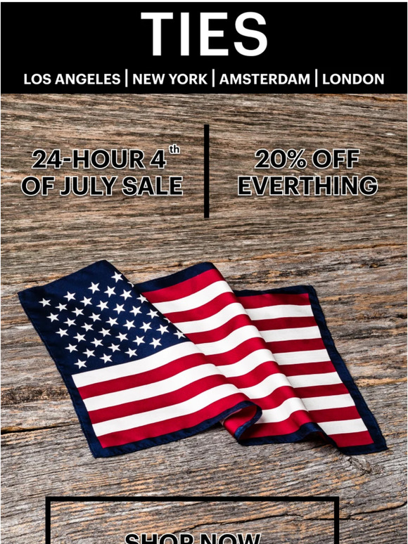 24- Hour Sale This 4th Of July