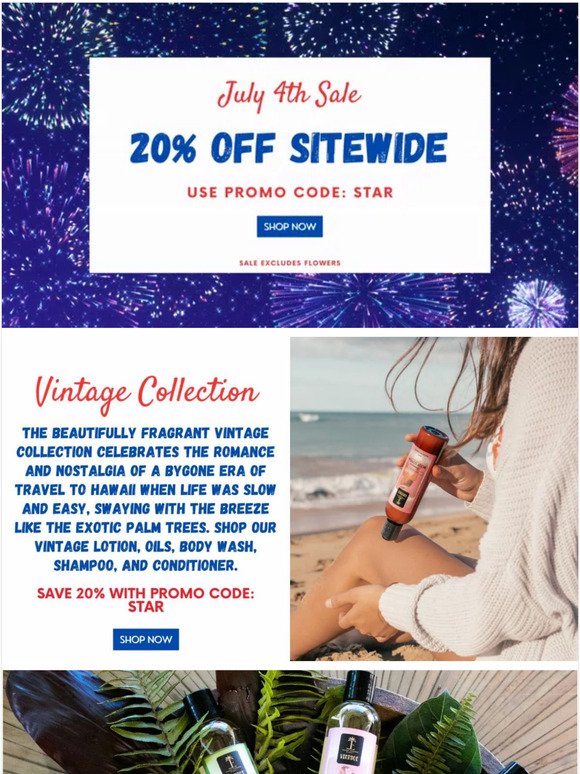 HAPPY 4TH OF JULY | Last Day to Save 20% Off Sitewide!