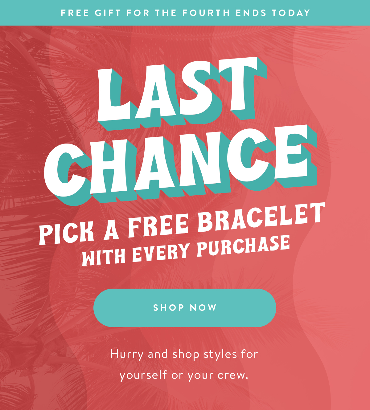 Free bracelet clearance no shipping