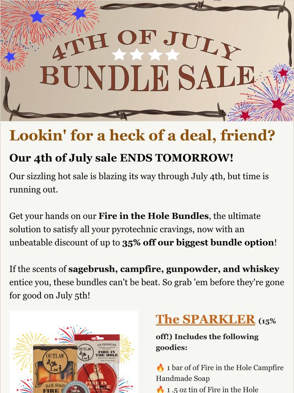 4th of July Bundle Sales end TOMORROW! 🇺🇸