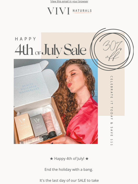 Don't miss out on our last day 30% off! ⭐