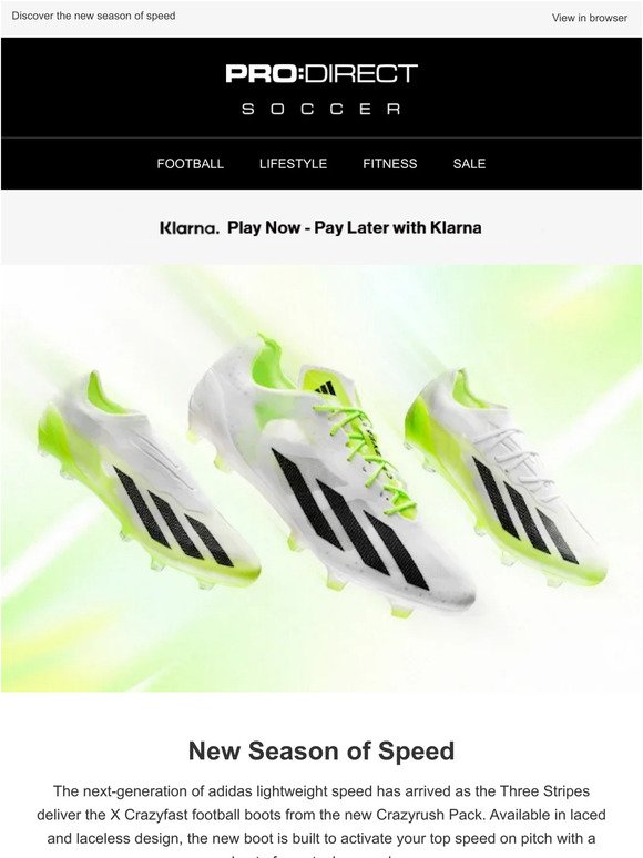 New: adidas X Crazyfast+ Has Landed!
