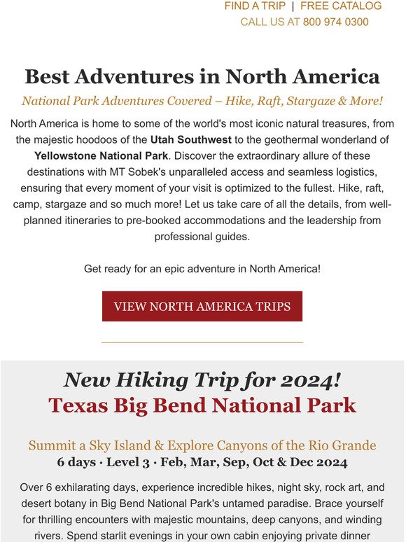Best Adventures in North America
