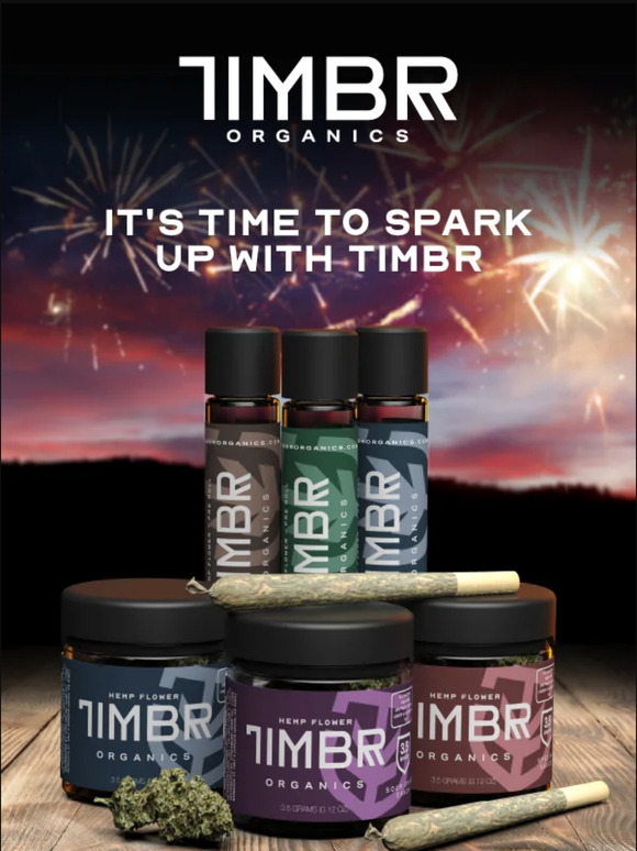 Happy 4th Of July! 🎉 It's Time To Spark Up With TIMBR - And We Don't Mean Fireworks! 🎇