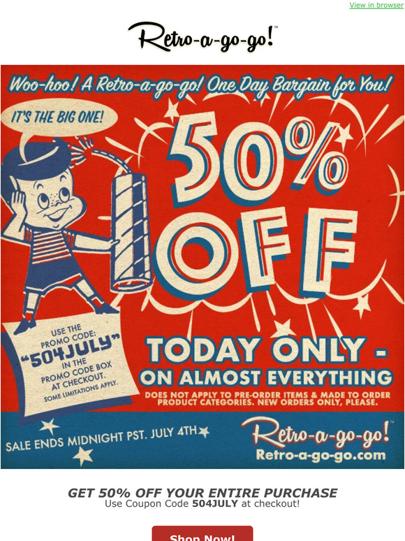 WOO HOO! July 4th Bargain for YOU!
