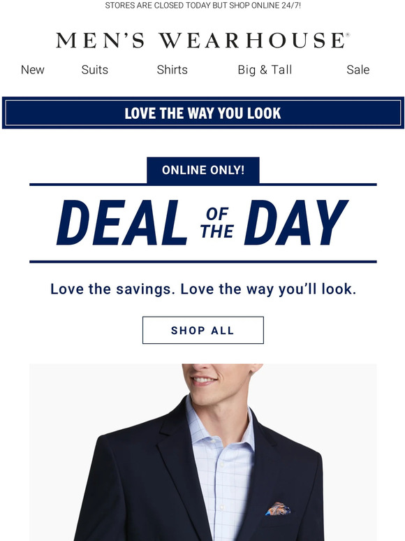 Men's Wearhouse Email Newsletters Shop Sales, Discounts, and Coupon Codes