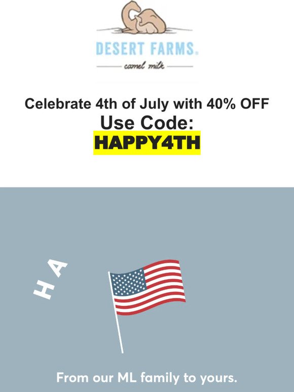🇺🇸 Happy 4th of July!  40% OFF