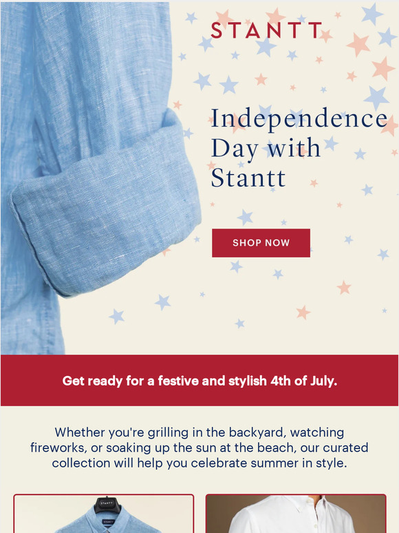 Shop Red, White, and Blue.