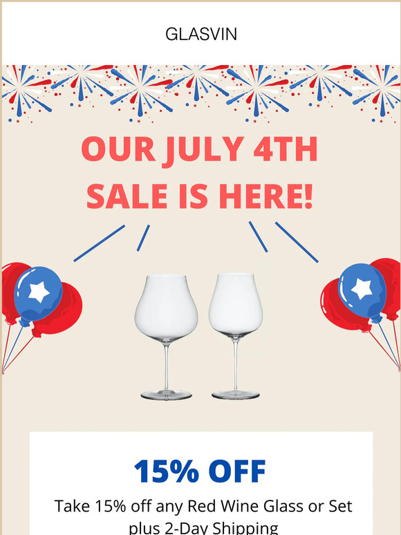 Last Chance to Shop Our July 4th Sale for 15% Off