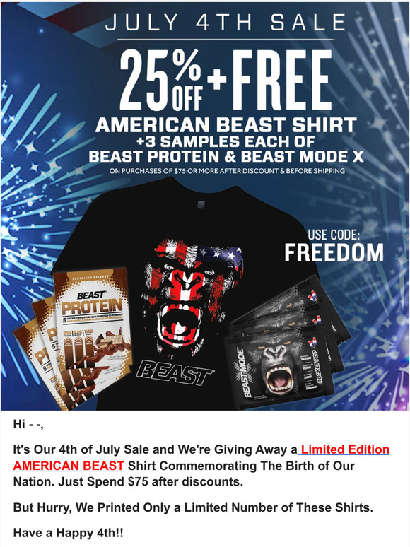🇺🇸 Happy 4th of July! Celebrate Like a Beast