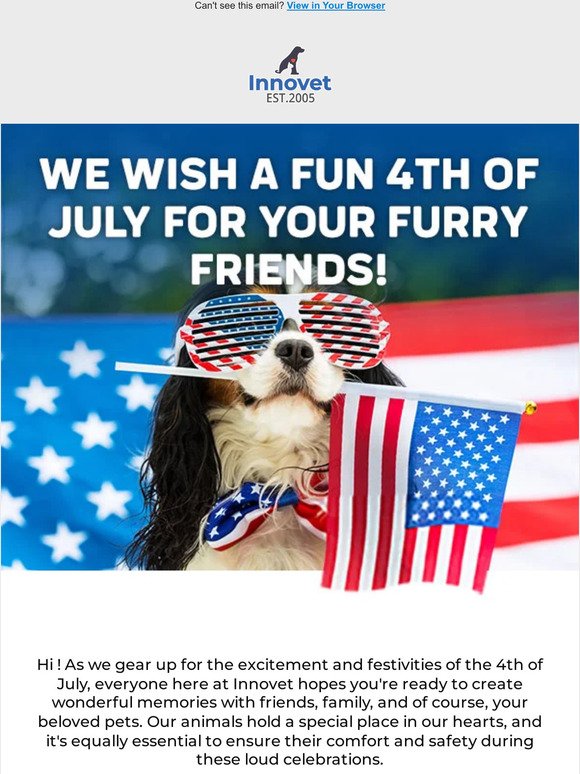 Happy 4th Of July From Innovet! 🐶🎆