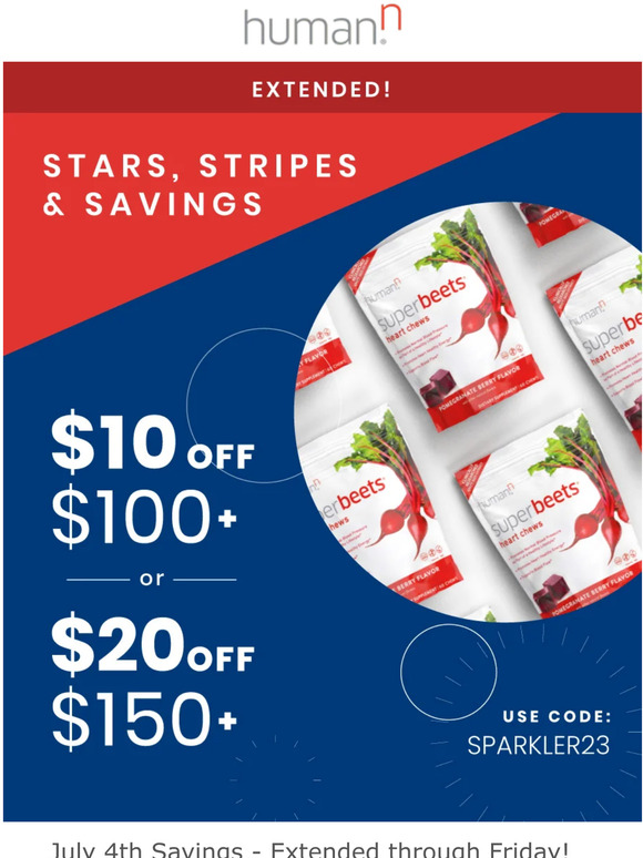 HumanN EXTENDED! 😮 More time for you to SAVE 20! Milled