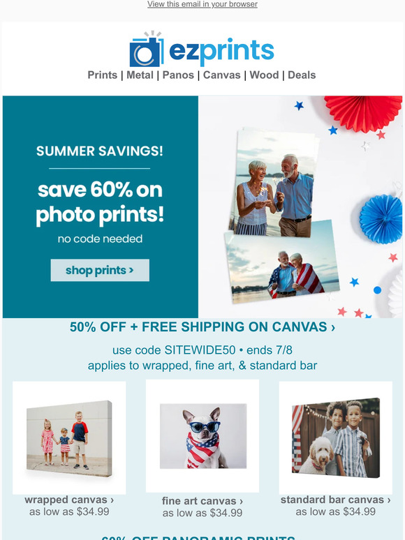 EZ Prints Print Your Favorites From 4th of July! Milled