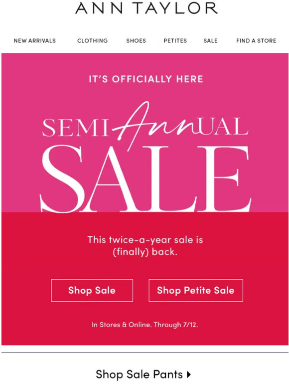 Ann Taylor Email Newsletters Shop Sales, Discounts, and Coupon Codes