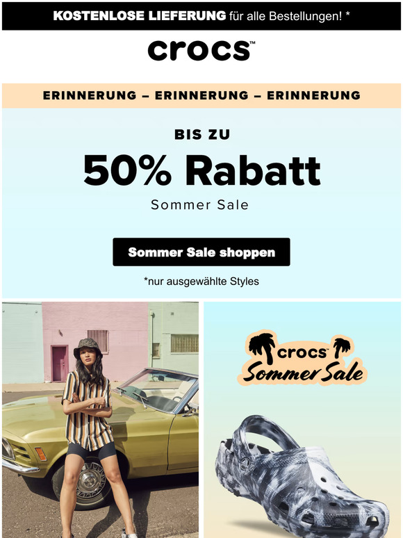 Spar bis zu 50% mit unserem Sommer Sale